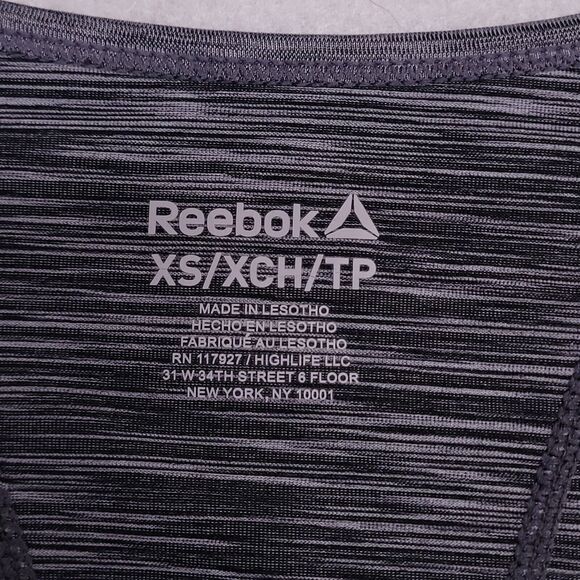 Reebok Casual Athletic Short Sleeve T-Shirt Womens Size Extra Small XS Gray - Picture 3 of 11